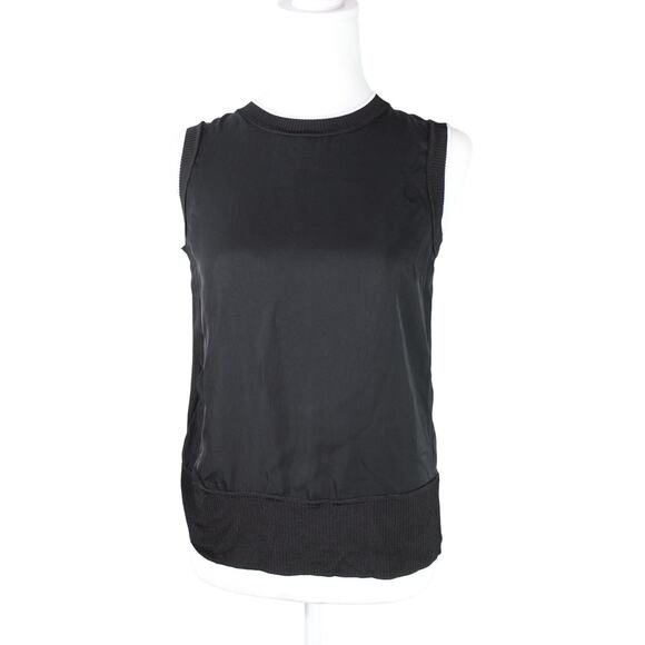 Rag & Bone Tanktop Mixed Texture Black White Trim Classic Old Money XS - Picture 1 of 7